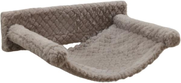 Katzenkletterwand Kerbl Monte Baldo - 6 teilig - mit Häuschen, Hängematte, Liegebrett und Stufen, taupe